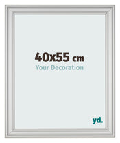 Fotokader 40x55cm Zilver Mat MDF Lazio Voorzijde Maat | Yourdecoration.be