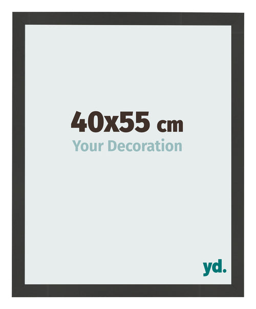Fotokader 40x55cm Zwart Houtnerf MDF Bologna Voorzijde Maat | Yourdecoration.be