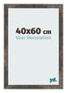 Fotokader 40x60 cm Geoxideerd Metaal MDF Bologna Voorzijde Maat | Yourdecoration.be
