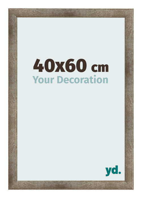 Fotokader 40x60 cm Metaal Vintage MDF Bologna Voorzijde Maat | Yourdecoration.be