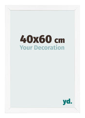Fotokader 40x60 cm Wit Mat MDF Bologna Voorzijde Maat | Yourdecoration.be