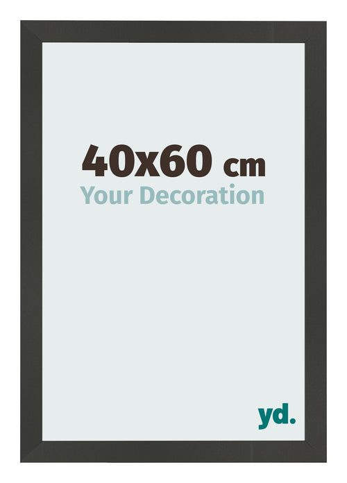 Fotokader 40x60cm Antraciet MDF Bologna Voorzijde Maat | Yourdecoration.be