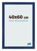 Fotokader 40x60cm Donkerblauw Geveegd MDF Bologna Voorzijde Maat | Yourdecoration.be