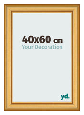 Fotokader 40x60cm Goud Mat MDF Lazio Voorzijde Maat | Yourdecoration.be