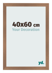 Fotokader 40x60cm Koper Decor MDF Bologna Voorzijde Maat | Yourdecoration.be