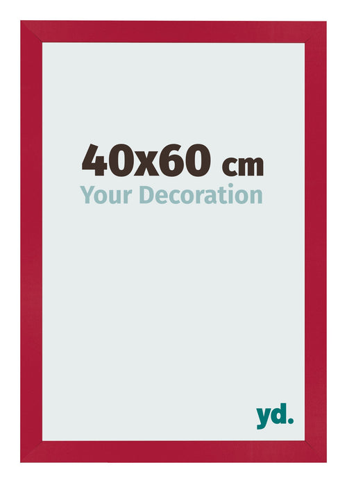 Fotokader 40x60cm Rood MDF Bologna Voorzijde Maat | Yourdecoration.be