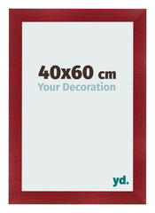Fotokader 40x60cm Wijnrood Geveegd MDF Pisa Voorzijde Maat | Yourdecoration.be