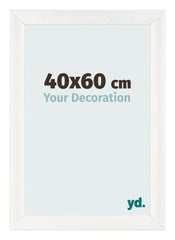 Fotokader 40x60cm Wit Geveegd MDF Pisa Voorzijde Maat | Yourdecoration.be