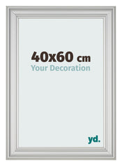 Fotokader 40x60cm Zilver Mat MDF Lazio Voorzijde Maat | Yourdecoration.be