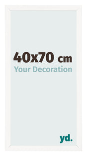 Fotokader 40x70 cm Wit Hoogglans MDF Bologna Voorzijde Maat | Yourdecoration.be