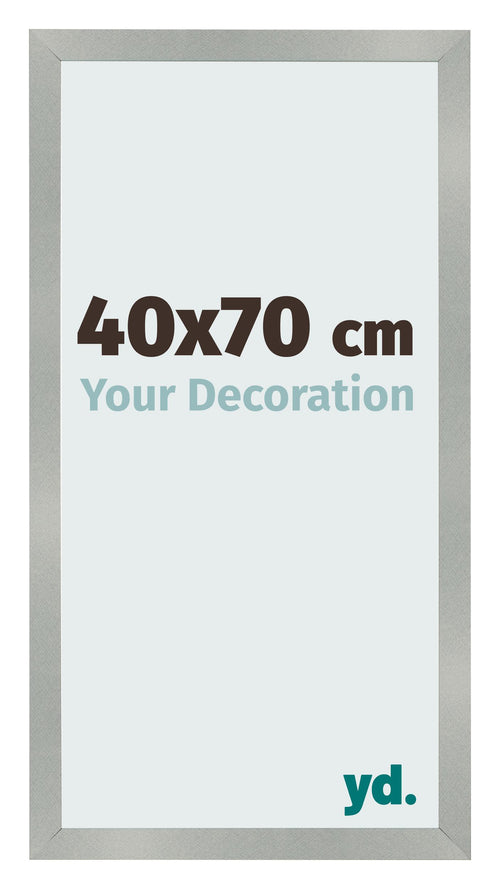 Fotokader 40x70cm Aluminium Geborsteld MDF Bologna Voorzijde Maat | Yourdecoration.be
