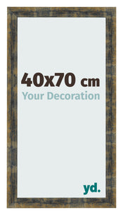 Fotokader 40x70cm Blauw Goud Gemeleerd MDF Pisa Voorzijde Maat | Yourdecoration.be