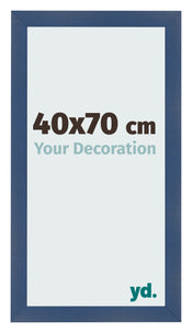 Fotokader 40x70cm Donkerblauw Geveegd MDF Pisa Voorzijde Maat | Yourdecoration.be