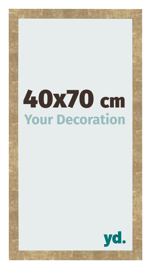 Fotokader 40x70cm Goud Antiek MDF Bologna Voorzijde Maat | Yourdecoration.be