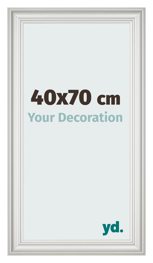 Fotokader 40x70cm Wit Geveegd MDF Lazio Voorzijde Maat | Yourdecoration.be