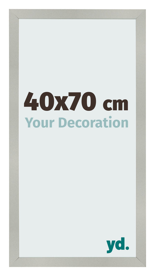 Fotokader 40x70cm Zilver Mat MDF Bologna Voorzijde Maat | Yourdecoration.be