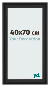 Fotokader 40x70cm Zwart Houtnerf MDF Lazio Voorzijde Maat | Yourdecoration.be