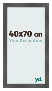 Fotokader 40x70cm Zwart Mat MDF Pisa Voorzijde Maat | Yourdecoration.be