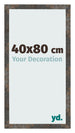 Fotokader 40x80 cm Geoxideerd Metaal MDF Bologna Voorzijde Maat | Yourdecoration.be