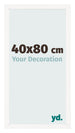 Fotokader 40x80 cm Wit Hoogglans MDF Bologna Voorzijde Maat | Yourdecoration.be