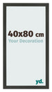 Fotokader 40x80cm Antraciet MDF Bologna Voorzijde Maat | Yourdecoration.be