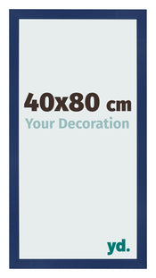 Fotokader 40x80cm Donkerblauw Geveegd MDF Bologna Voorzijde Maat | Yourdecoration.be