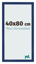 Fotokader 40x80cm Donkerblauw Geveegd MDF Bologna Voorzijde Maat | Yourdecoration.be