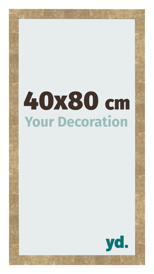 Fotokader 40x80cm Goud Antiek MDF Bologna Voorzijde Maat | Yourdecoration.be
