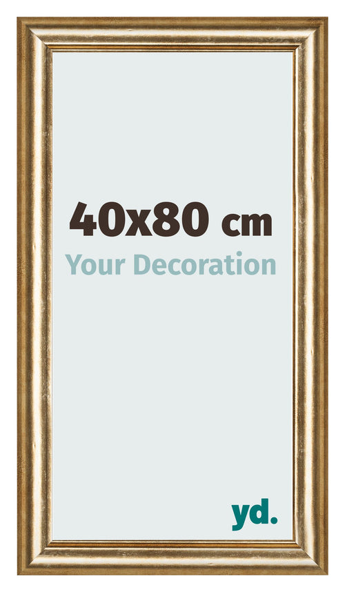 Fotokader 40x80cm Goud Antiek MDF Lazio Voorzijde Maat | Yourdecoration.be