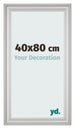 Fotokader 40x80cm Zilver Mat MDF Lazio Voorzijde Maat | Yourdecoration.be