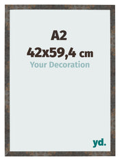 Fotokader 42x59 4 cm A2 Geoxideerd Metaal MDF Bologna Voorzijde Maat | Yourdecoration.be