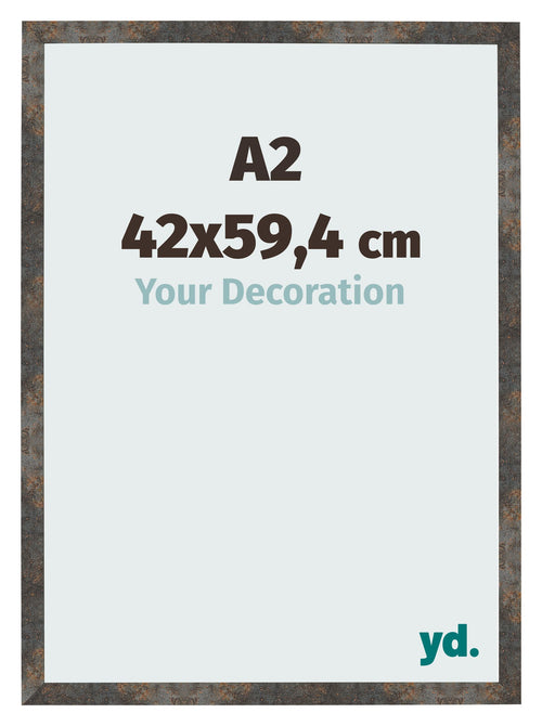 Fotokader 42x59 4 cm A2 Geoxideerd Metaal MDF Bologna Voorzijde Maat | Yourdecoration.be
