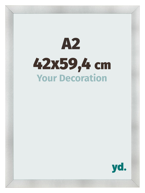 Fotokader 42x59 4cm A2 Aluminium Geborsteld MDF Pisa Voorzijde Maat | Yourdecoration.be