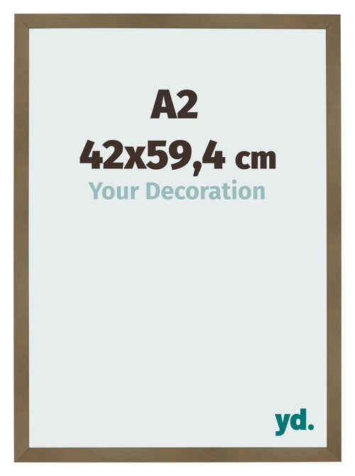 Fotokader 42x59 4cm A2 Brons Decor MDF Bologna Voorzijde Maat | Yourdecoration.be