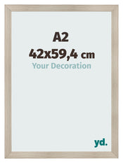 Fotokader 42x59 4cm A2 Eiken Licht MDF Pisa Voorzijde Maat | Yourdecoration.be
