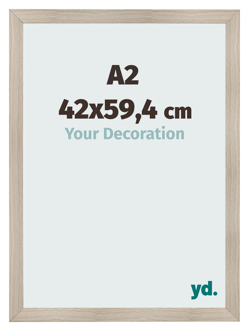 Fotokader 42x59 4cm A2 Eiken Licht MDF Pisa Voorzijde Maat | Yourdecoration.be