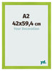 Fotokader 42x59 4cm A2 Groen MDF Pisa Voorzijde Maat | Yourdecoration.be