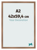 Fotokader 42x59 4cm A2 Koper Decor MDF Bologna Voorzijde Maat | Yourdecoration.be