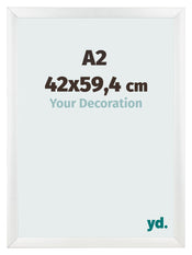 Fotokader 42x59 4cm A2 Wit Hoogglans MDF Pisa Voorzijde Maat | Yourdecoration.be