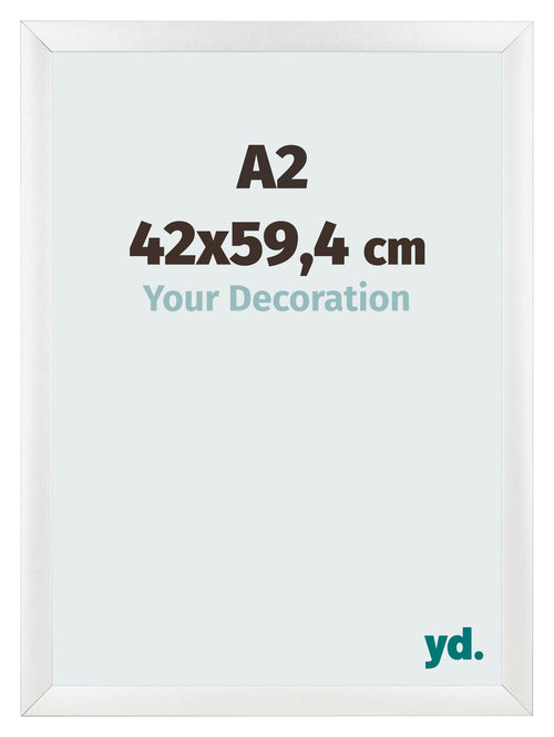 Fotokader 42x59 4cm A2 Wit Hoogglans MDF Pisa Voorzijde Maat | Yourdecoration.be
