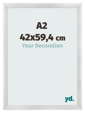 Fotokader 42x59 4cm A2 Zilver Mat MDF Pisa Voorzijde Maat | Yourdecoration.be