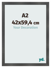 Fotokader 42x59 4cm A2 Zwart Mat MDF Pisa Voorzijde Maat | Yourdecoration.be