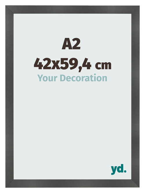 Fotokader 42x59 4cm A2 Zwart Mat MDF Pisa Voorzijde Maat | Yourdecoration.be