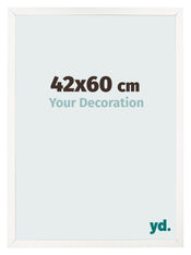 Fotokader 42x60 cm Wit Hoogglans MDF Bologna Voorzijde Maat | Yourdecoration.be