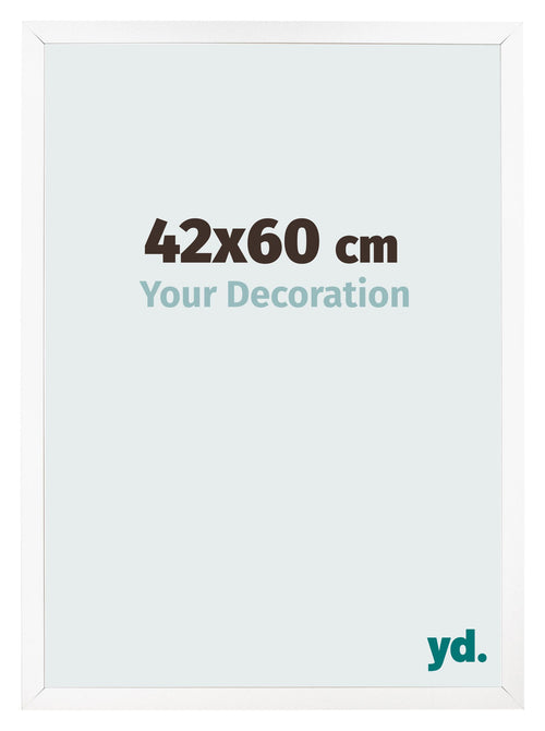 Fotokader 42x60 cm Wit Mat MDF Bologna Voorzijde Maat | Yourdecoration.be