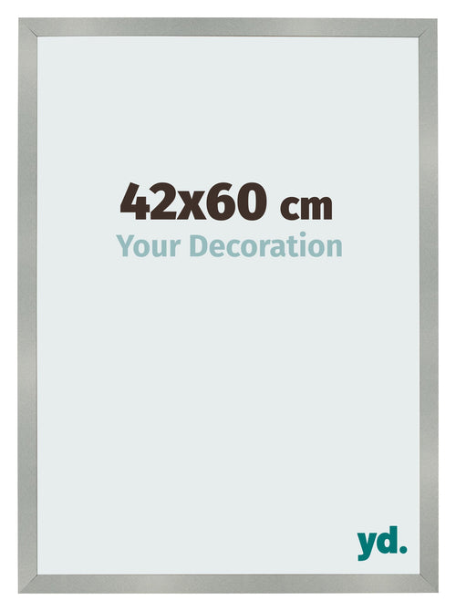Fotokader 42x60cm Aluminium Geborsteld MDF Bologna Voorzijde Maat | Yourdecoration.be