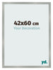 Fotokader 42x60cm Aluminium Geborsteld MDF Bologna Voorzijde Maat | Yourdecoration.be