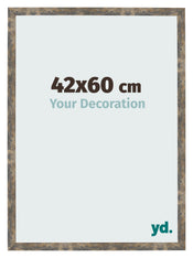 Fotokader 42x60cm Blauw Goud Gemeleerd MDF Bologna Voorzijde Maat | Yourdecoration.be