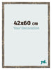 Fotokader 42x60cm Blauw Goud Gemeleerd MDF Bologna Voorzijde Maat | Yourdecoration.be
