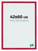 Fotokader 42x60cm Rood MDF Bologna Voorzijde Maat | Yourdecoration.be